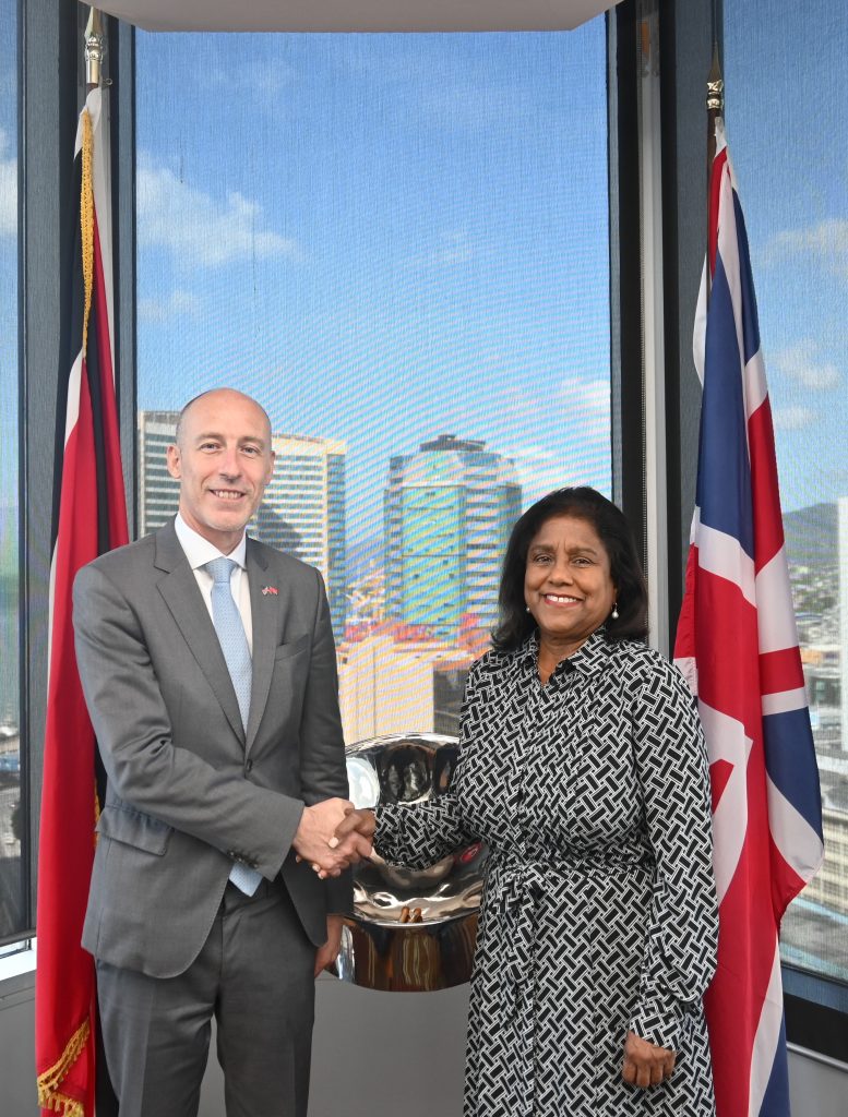 Trade Minister receives courtesy call from new High Commissioner for the United Kingdom of Great Britain and Northern Ireland to the Republic of Trinidad and Tobago