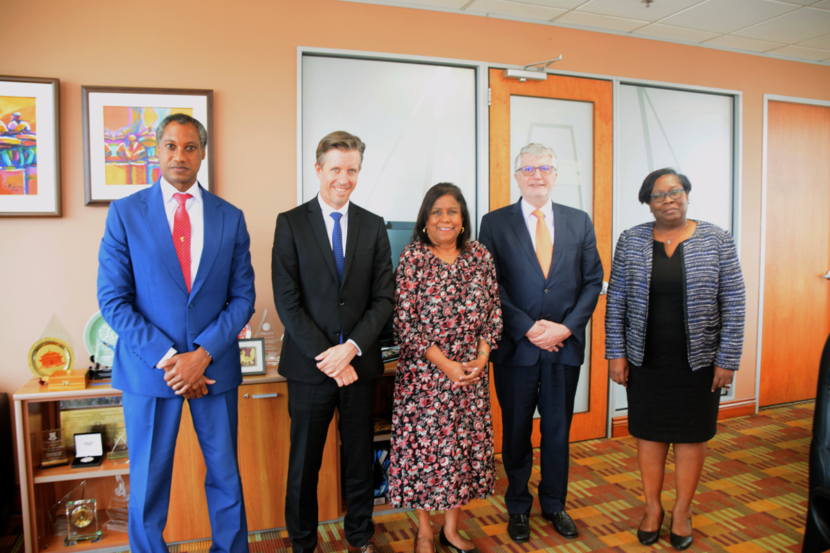 Trade Minister receives Courtesy Call from Mr. Stephan Dubost, Head of ...