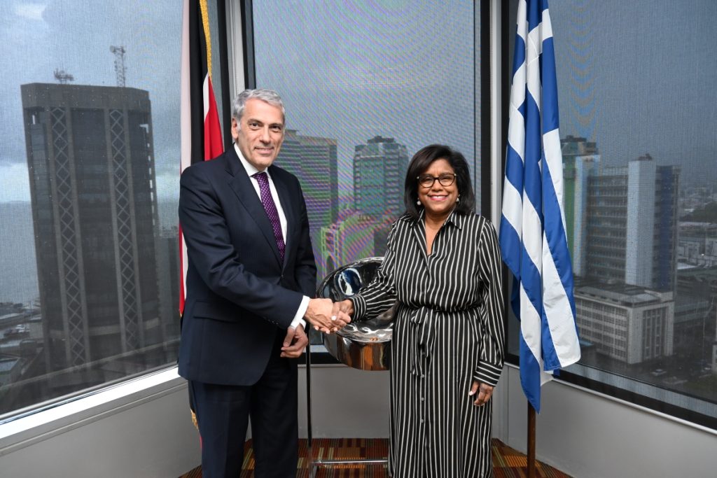 Ambassador of Greece pays inaugural courtesy call to Minister of Trade and Industry