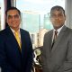 (left)Dr. Colin Neil Gosine, Parliamentary Secretary in the Ministry of Trade, Investment and Tourism, with (right) Mr. Randall Karim, Permanent Secretary in the Ministry of Trade, Investment and Tourism.