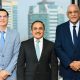 Senator the Honourable Satyakama Maharaj, Minister of Trade, Investment and Tourism (right) and Dr. Neil Gosine MP, Parliamentary Secretary (right) with His Excellency Victor Hugo Melendez, Ambassador of Mexico (Centre)