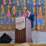 Dr Gosine, delivering remarks at the Chaguanas Chanber of Industry and Commerce Annual Indian Arrival Day Dinner and Awards Ceremony at the Passage to Asia Restaurant, Chaguanas, 29th May 2025