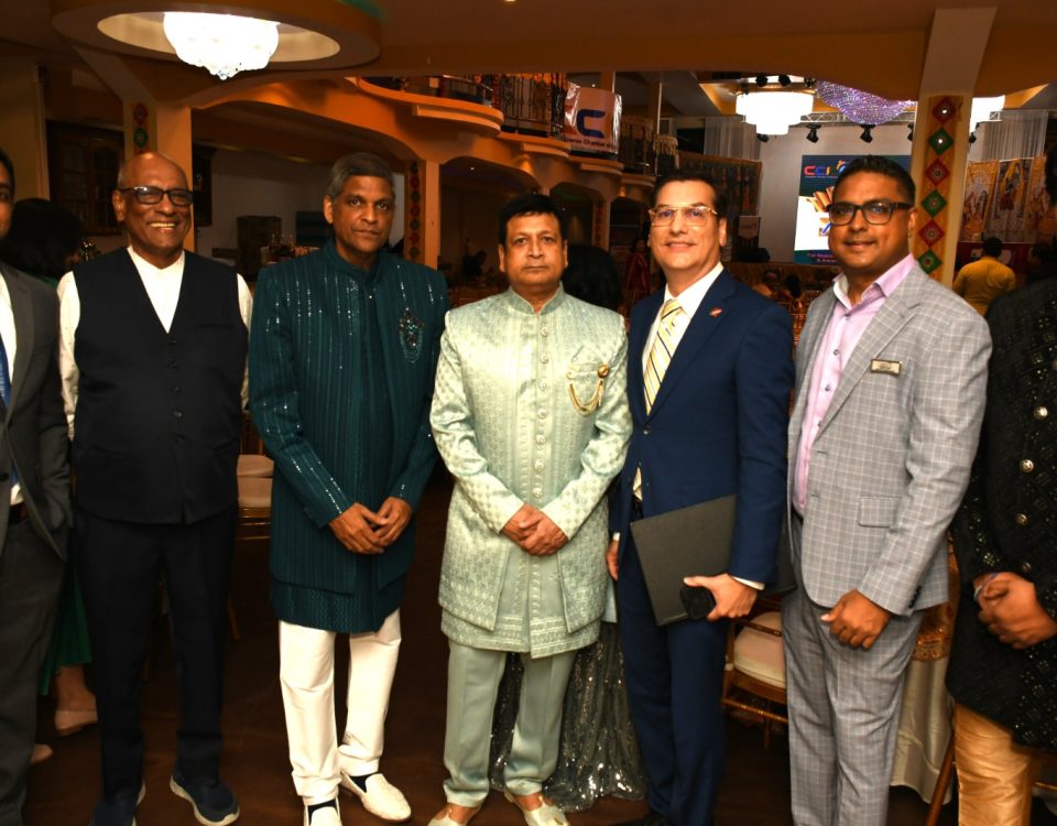 Dr. Colin Gosine MP, Parliamentary Secretary with members of the Chaguanas Chamber of Industry and Commerce