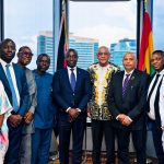 group of executives for Ghana courtesy call including the Minister