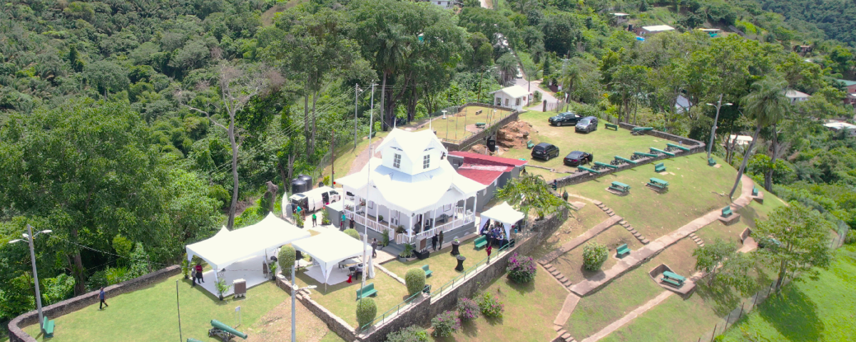 Aerial view of Fort George