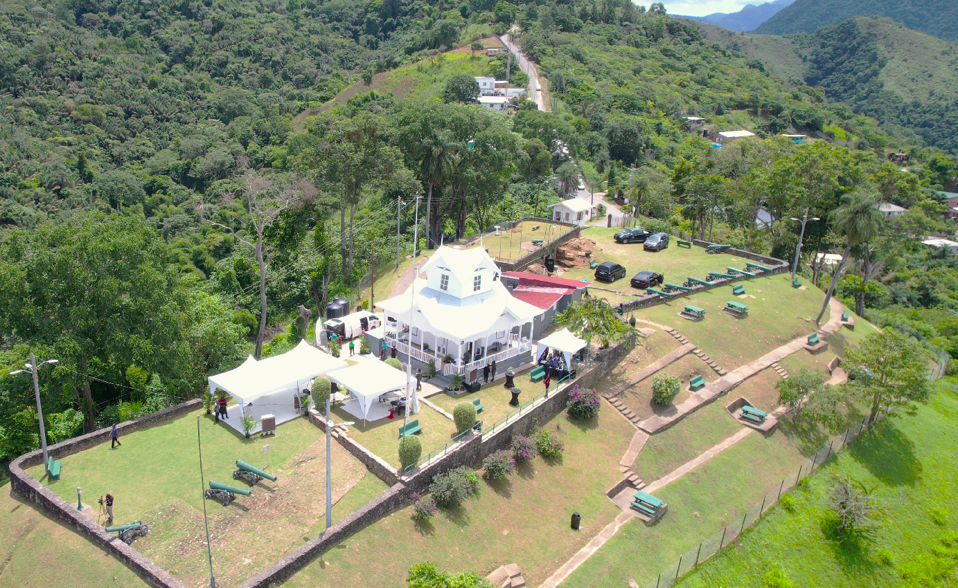 Aerial view of Fort George